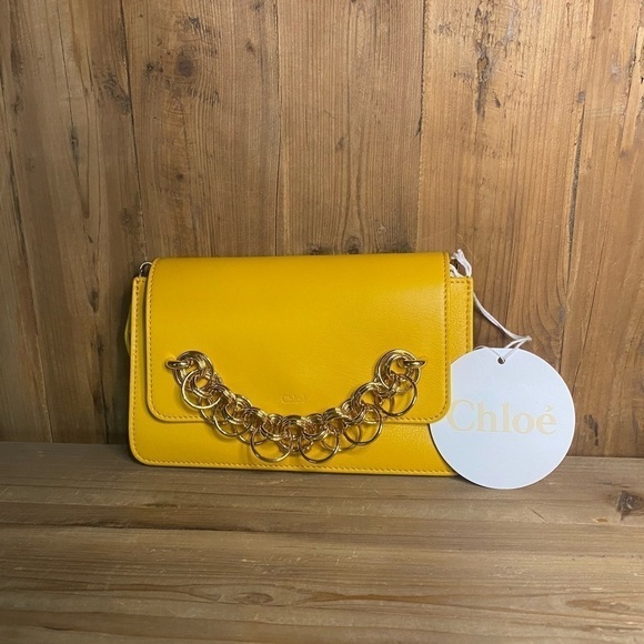 Chloé Crossbody Clutch Yellow - Picture 3 of 15